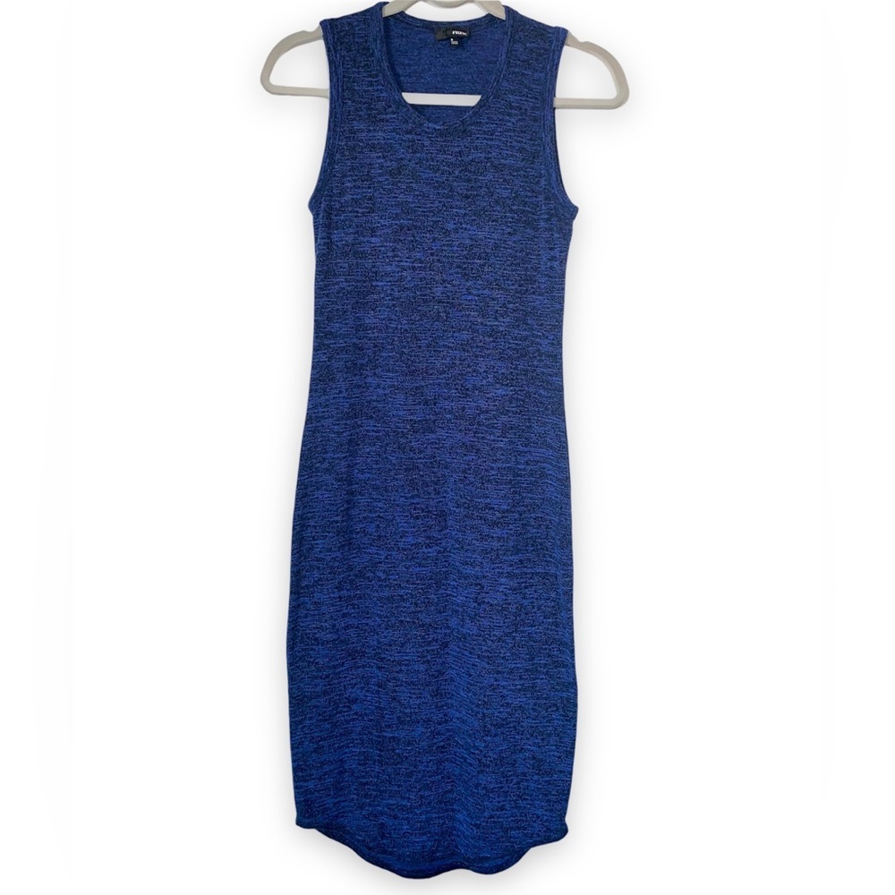 Wilfred Free Bruno Midi Dress Black/Blue Size Small - Picture 2 of 8
